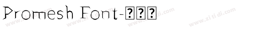 Promesh Font字体转换